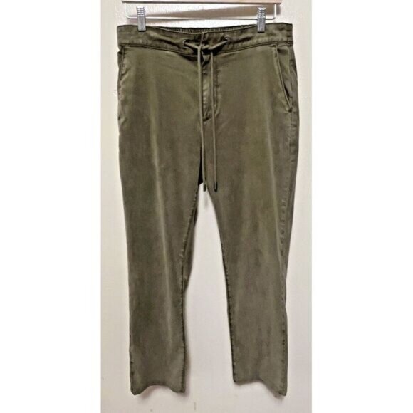 Paige Drawstring Pants Fraser Vintage Tonal Ash Jogger Twill Casual Men's 33 - Picture 1 of 16